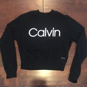 Black Calvin Klein crew neck